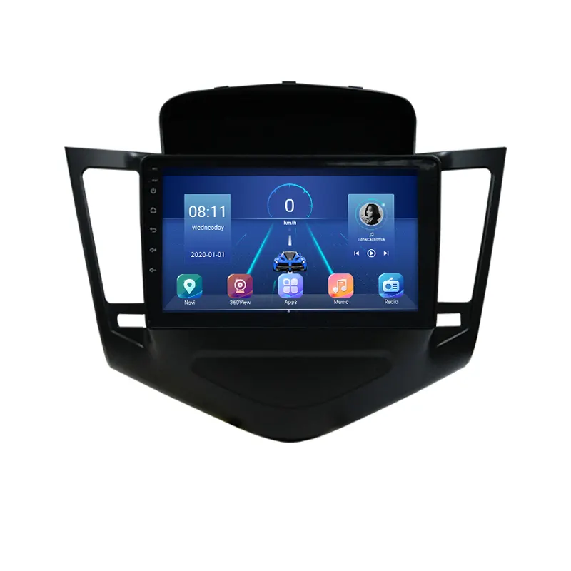 Автомобильный видеоплеер, Android 10,0, 8 ядер, 4 + 64 DSP, для Chevrolet Cruze 2009-2015, 4G, Wi-Fi, GPS, BT, радио, навигация