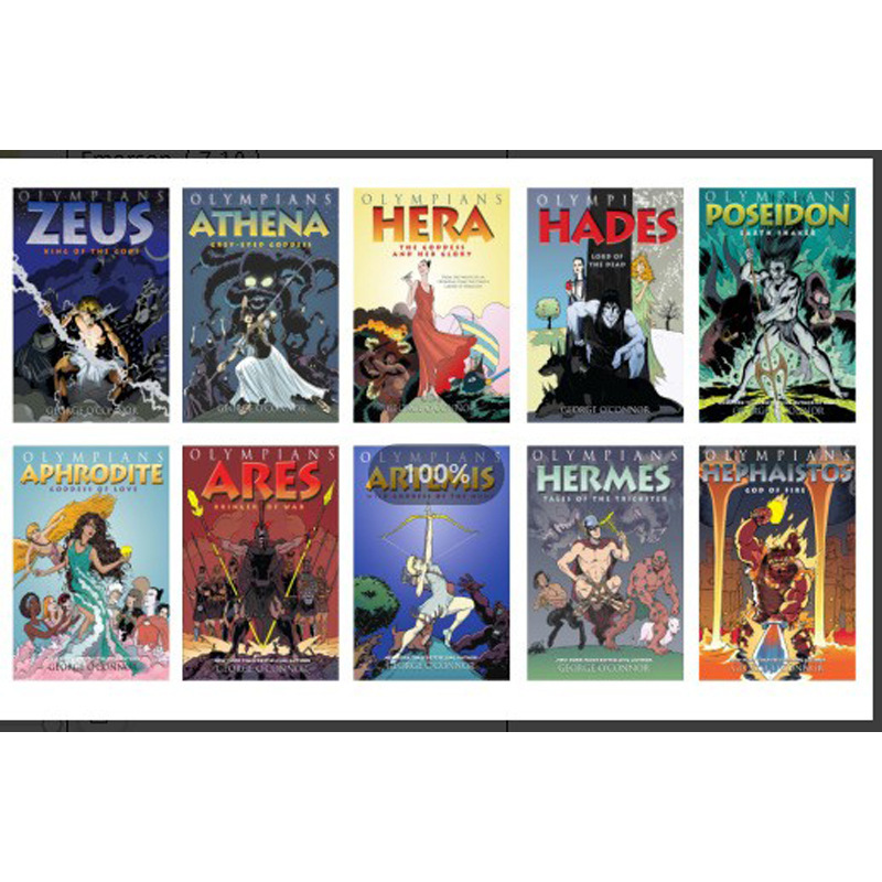 Olympic series-10 volumes-color coated art paper