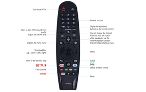 Smart TV Magic Fernbedienung Universal für LG Ersatz für UHD OLED QNED Kunststoff Voice Pointer Funktion in Box verpackt