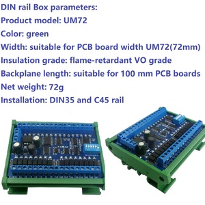 16 in 16 Out RS485 telecomando interruttore PLC IO scheda di espansione Modbus RTU modulo Board solo/con guscio DIN Rail DC 12V 24V - Product Image 4