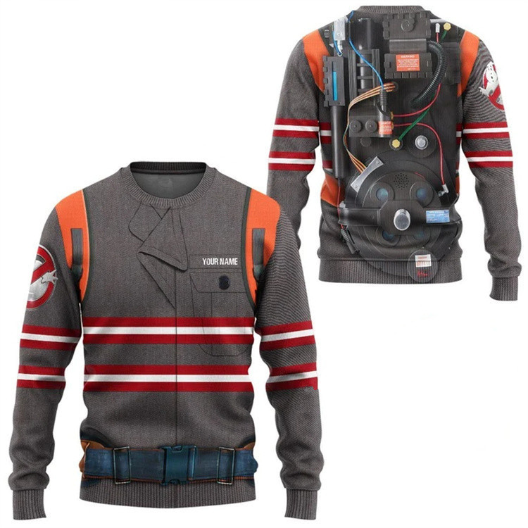 Ghostbusters líneas rojas cuello redondo