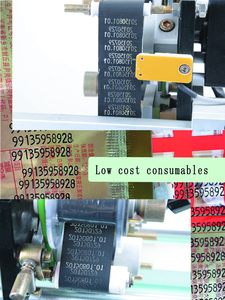 1-4 Zeilen Verfalls datum Druckmaschine HP241 Farbband Hot Code Drucker Codier maschine - Product Image 5
