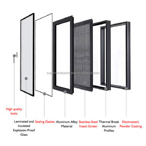 Double Glazed Simple Modern <strong>Window</strong> Grill Designs Soundproof Aluminum <strong>Window</strong> <strong>Frame</strong> <strong>Replacement</strong> Sliding <strong>Windows</strong> - Product Image 3