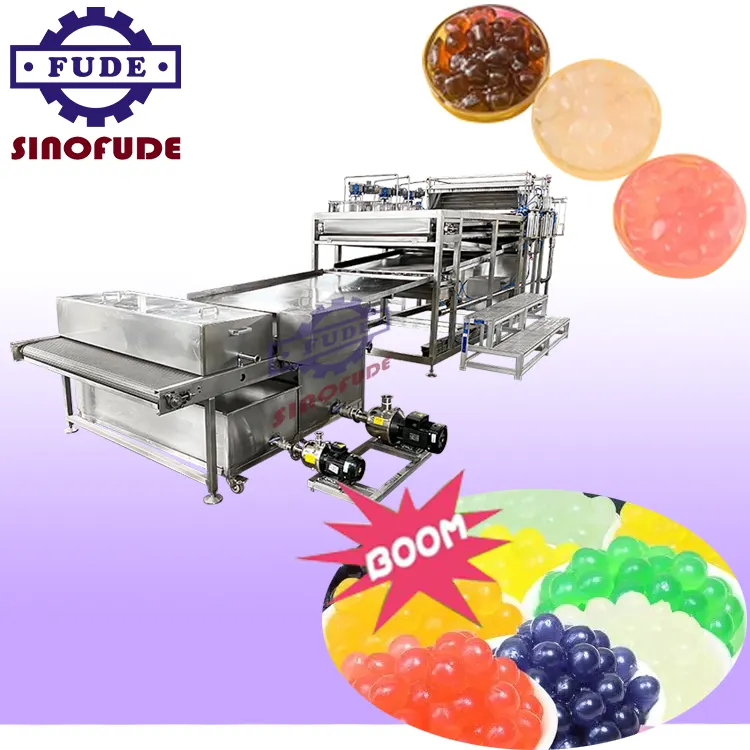 Automatische Nieuwe Technologie Taiwan Sap Bal Deponeren Making Machine Bubble Thee Parel Apparatuur Popping Boba Productielijn