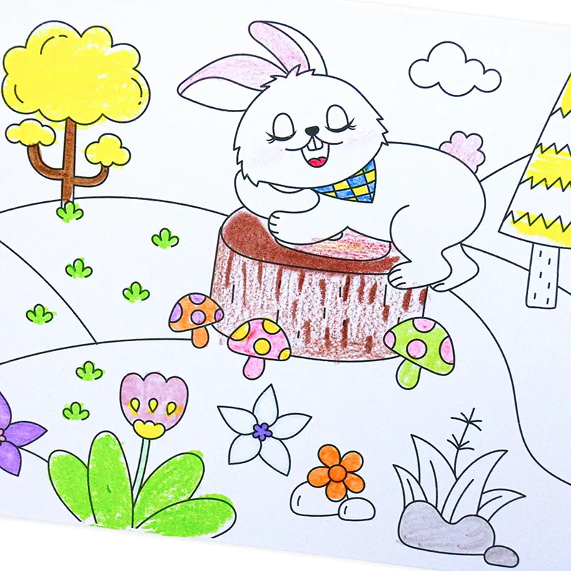 Venta caliente 2M dibujo de pared papel para colorear póster suministros de arte niños colorear rollo de papel de pared para niños