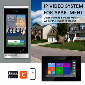 Sistema de intercomunicación IP de seguridad con cámara, videoportero para puerta, para apartamento o construcción
