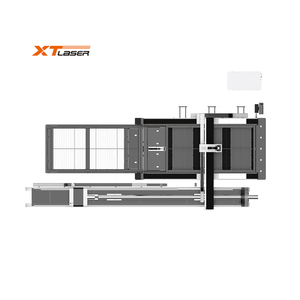 热卖3kw 4kw Raycus金属光纤激光切割机，带交换平台