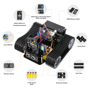 All-In-One Robotics Kit for Kids Crawler Robot <strong>Car</strong> with <strong>Remote</strong> <strong>Control</strong> and Coding Features Compatible with for <strong>Arduino</strong>