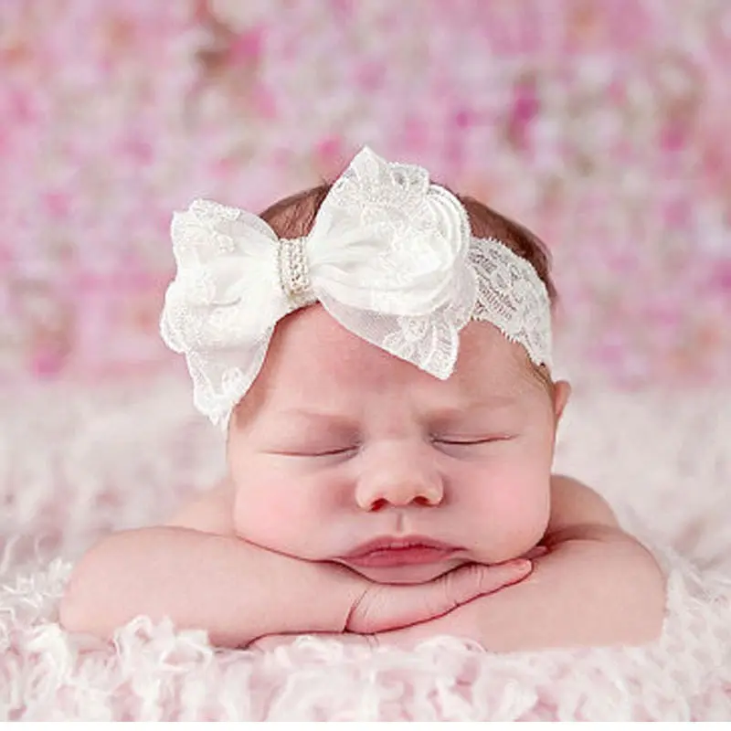 Diadema elástica con lazo para el pelo para niños y niñas, banda elástica para el pelo, para uso diario, talla ajustable