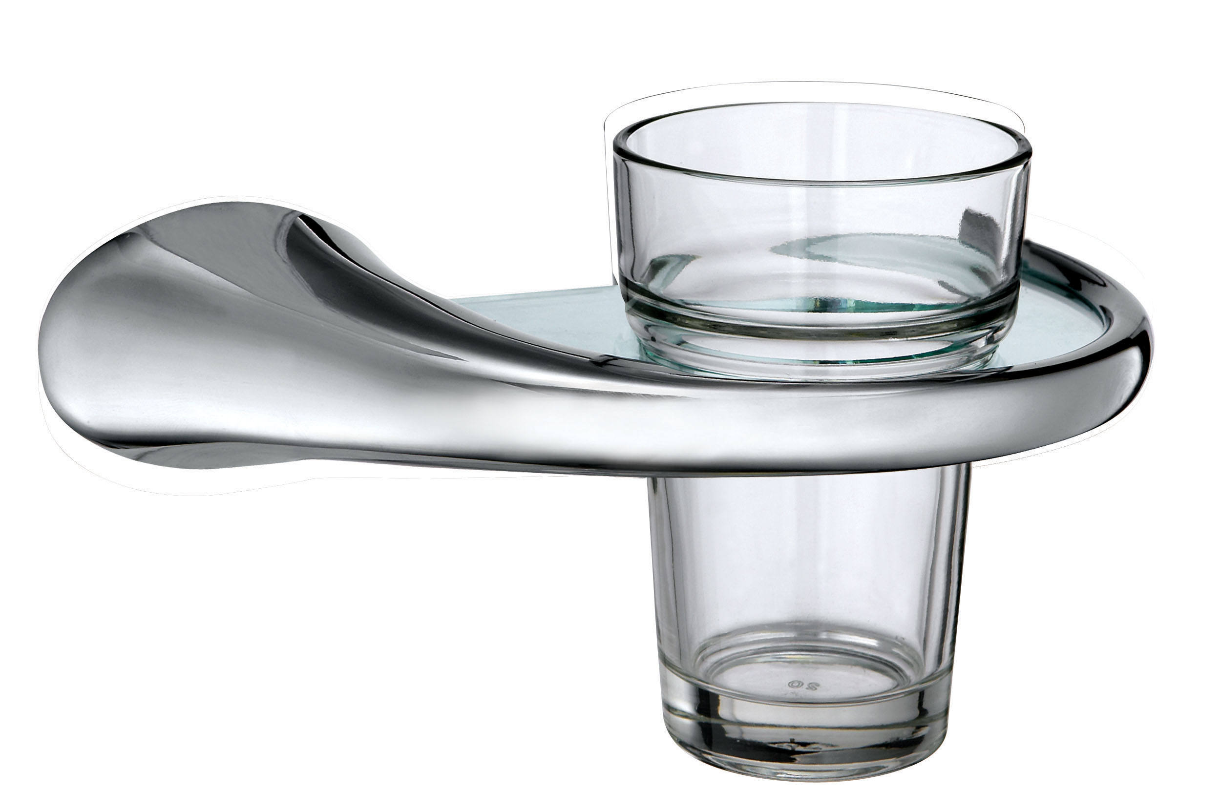 tumbler holder with glass