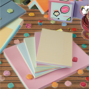 Bloc de notas promocional de 3*3 pulgadas y 100 páginas, notas adhesivas estacionarias impresas con material de papel con logotipo personalizado - Product Image 1