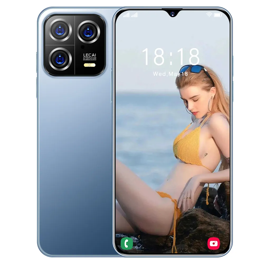 Низкая цена завода M13pro 16 ГБ + 512 ГБ 3 г 5 г мобильный телефон 6,5 дюймов Большой экран Android смартфон высокой емкости аккумулятор
