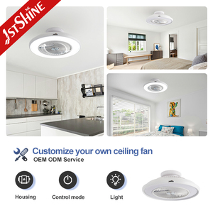 1stshine led吊扇OEM彩色品牌可调光LED照明安装吊箱风扇 - Product Image 4