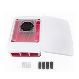 Original Raspberry Pi 5 5B 4GB/8GB Estuche de refrigeración rojo y blanco Raspberry Pi 5 Estuche protector de ventilador de refrigeración - Product Image 1