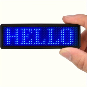 Programmabile Display pubblicitario a LED Mini tabellone programmabile con Badge con nome a Led cameriere pernice luce lampeggiante - Product Image 2