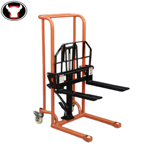 Mini tipo manual Carretilla elevadora Capacidad 500KG Apilador de palés manual portátil - Product Image 3