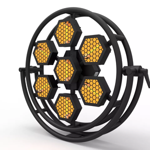 ไฟสร้างเอฟเฟคท์เวที SMD5050 LED ไฟกะพริบแบบเรโทร RGB ไฟแฟลชติดพื้นหลังทรงหกเหลี่ยมสำหรับงานเลี้ยงงานแต่งงานใหม่2024 - Product Image 3
