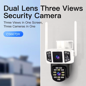 3 Screens HD Network Smart Dual Lens Cloud Storage PTZ Human Detection IP Wireless Wifi Auto Track Zoom CCTV Security <strong>Camera</strong> - Product Image 3