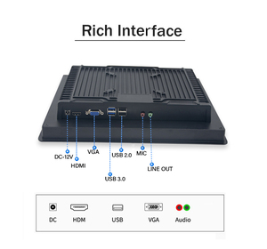 13.3 Inch Industrial LCD <strong>Monitor</strong> <strong>with</strong> VGA USB and Capacitive Touch Screen Android TV Box and Pcap <strong>Monitor</strong> IP65 Grade New - Product Image 6