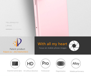 65Mm 4K HD Mà Không Bị Méo Điện Thoại Máy Ảnh Ống Kính Cho iPhone, <span class=keywords><strong>Samsung</strong></span>, macro Và Ống Kính Góc Rộng Với LED Ánh Sáng Và Đi Du Lịch Trường Hợp - Product Image 5