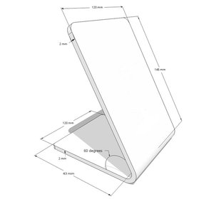 NTAG 213/215/216 kontaktlose QR-Code und NFC-Tag PVC Google-Bewertungen NFC-Menüständer - Product Image 5