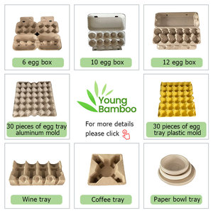 เครื่องขึ้นรูปเยื่อกระดาษ30หลุมถาดไข่อัตโนมัติกล่องไข่ผลิตภัณฑ์สำเร็จรูป - Product Image 6