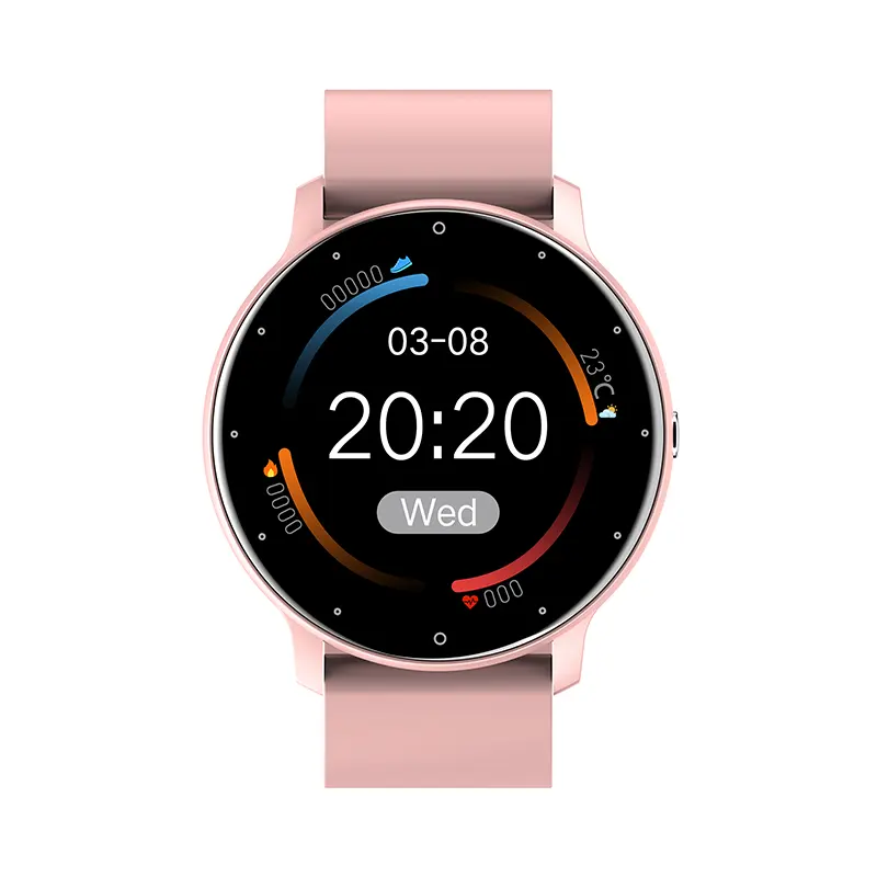 Os mais quentes relógios inteligentes ZL02C pro para mulheres e homens preço barato rastreador de fitness smartwatch para Android IOS telefone