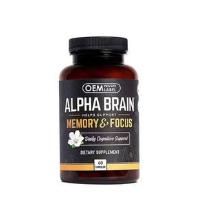 Cápsulas nootrópicas Suplemento cerebral Alpha GPC, L Theanine & Bacopa Monnieri Concentración de enfoque Mejora la memoria Nootropics Cerebro