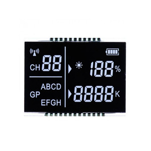 Alta qualità VA sette segmenti moduli Display LCD fabbrica prezzo per umidità temperatura acqua tazza ottagonale segmento schermi - Product Image 2