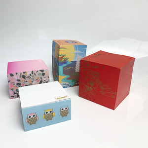 Bloc de notas de papel elegante con impresión personalizada, bloque de notas adhesivas de cubo para promoción - Product Image 5