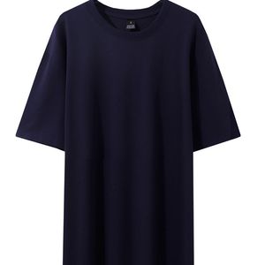 现货批发优质纯棉t恤纯色休闲宽松合身男女通用圆领t恤