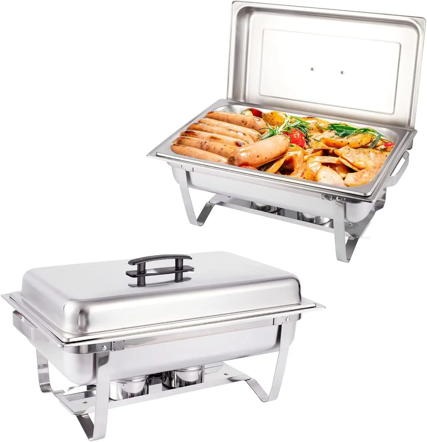 Amazon Offre Spéciale acier inoxydable 2/4 pack de plats à frire pleine taille pour buffet restauration commerciale