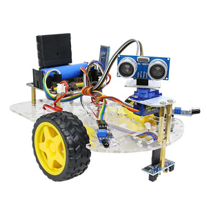 Smart Car Robot Kit Ultraschall-Tracking Hindernis vermeidung Auto-Programmier kit STM32 MCU Smart Car Kit auf Lager