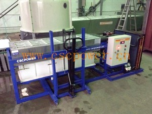 Diseño en contenedor 5 toneladas máquina para hacer bloques de hielo tipo salmuera