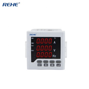 Power Distribution Cabinet Use 96*96mm Single Phase Digital Analog Amp Volt and Frequency Combined Meter