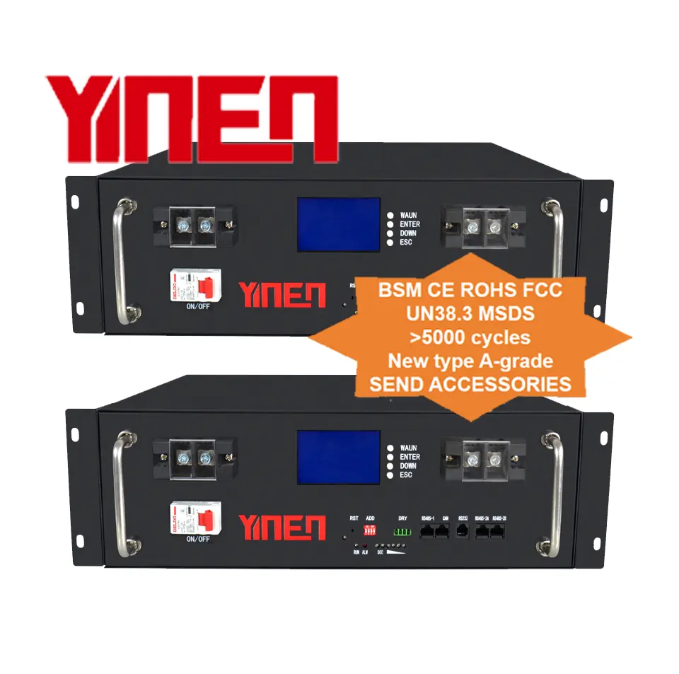 YINEN lithium-ionen-batterien 48 v 200 ah lithium-solarbatterie 48 v 400 ah lithiumbatterienpack