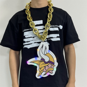 <span class=keywords><strong>NFL</strong></span> Nacc Chuỗi 3D Biểu Tượng Lớn Bọt Nhựa Bóng Chày Bóng Rổ LED Bóng Đá Fan Thể Thao Vòng Cổ - Product Image 4