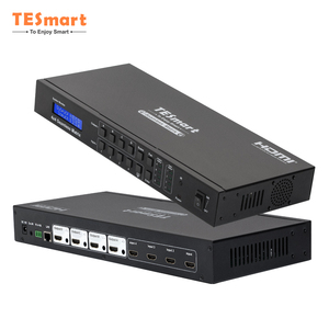 TESmart 4x4 <strong>HDMI</strong> <strong>Matrix</strong> with 2x2 Quad Multiviewer Function Seamless Switchhing Smart EDID 1080P <strong>HDMI</strong> Multiviewer <strong>Matrix</strong> - Product Image 1