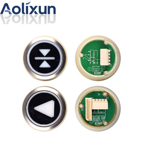 Thích hợp cho Kone thang máy nút kds50 Vòng nút hội trường nút gọi ánh sáng trắng/ánh sáng đỏ với Braille dán không gỉ - Product Image 4