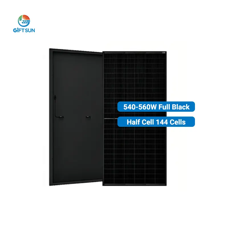 OEM/ODM Fourniture directe par l'usine Panneau solaire noir complet 540W 545W 550W 55W 560W Panneaux solaires photovoltaïques PV avec CE TUV