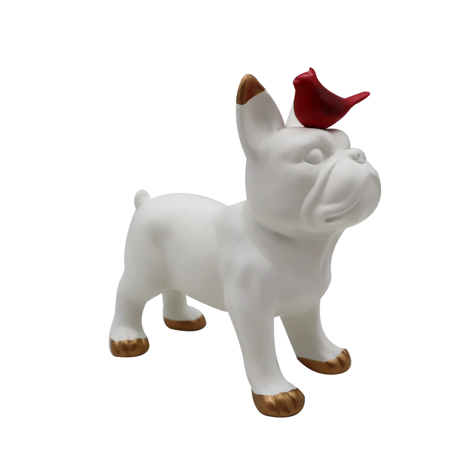 Estátua de brinquedo do cão de natal, decoração personalizada, resina-bobble-cabeça-bonecas