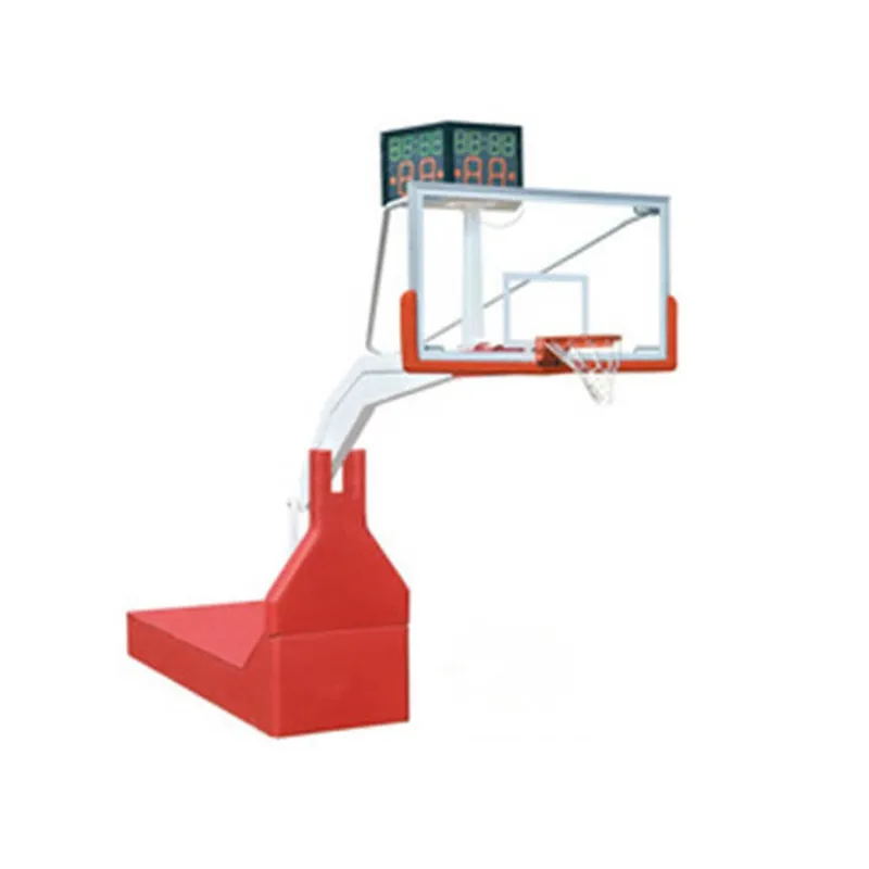 LDK equipo deportivo Fiba hidráulico ajustable portátil de 10 pies de baloncesto portátil aro de pie