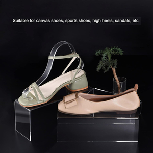 Hiện đại xách tay Boutique rõ ràng Acrylic cao gót giày Rack hiển thị giày trong suốt phần tổ chức - Product Image 4