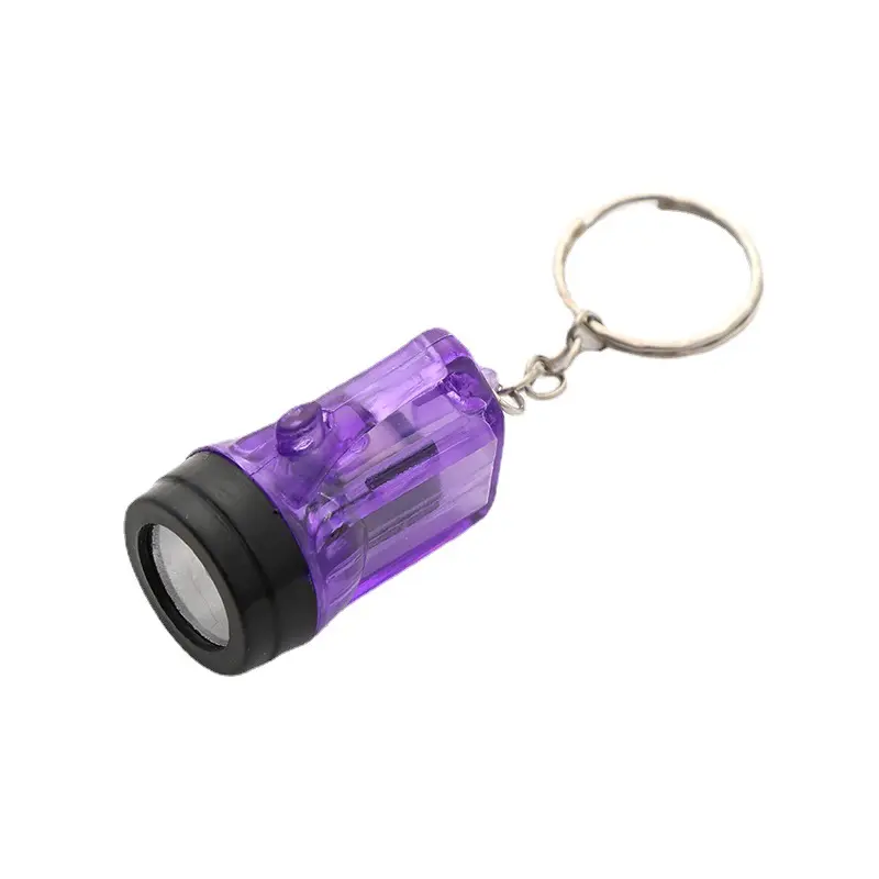 Vente en gros de petites lampes de poche porte-clés à piles porte-clés pendentifs artisanat lumineux LED petites lumières minières