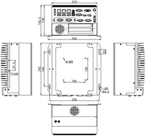 Onboard Intel Q170 Chipset I3/i5/i7 Fanless Aluminum Industrial Computer Embedded Industrial PC Compatible with Win7/8/10 <strong>Linux</strong> - Product Image 3