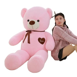 Özel büyük oyuncak ayı peluş oyuncaklar sevgililer günü sevimli şerit sarılın Hug dev oyuncak ayı bebek dolması oyuncak ayı hediye