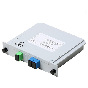 Cassette de séparateur de fibre optique PLC SC APC haute précision 1x4 FTTH 4G WiFi GSM GPRS Module réseau Longueur personnalisable - Product Image 1