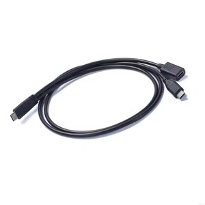 Línea alámbrica de conversión de cable OTG 2 en 1 tipo C con tarjeta de sonido IC integrada para teléfonos inteligentes, tabletas y equipos de transmisión - Product Image 2