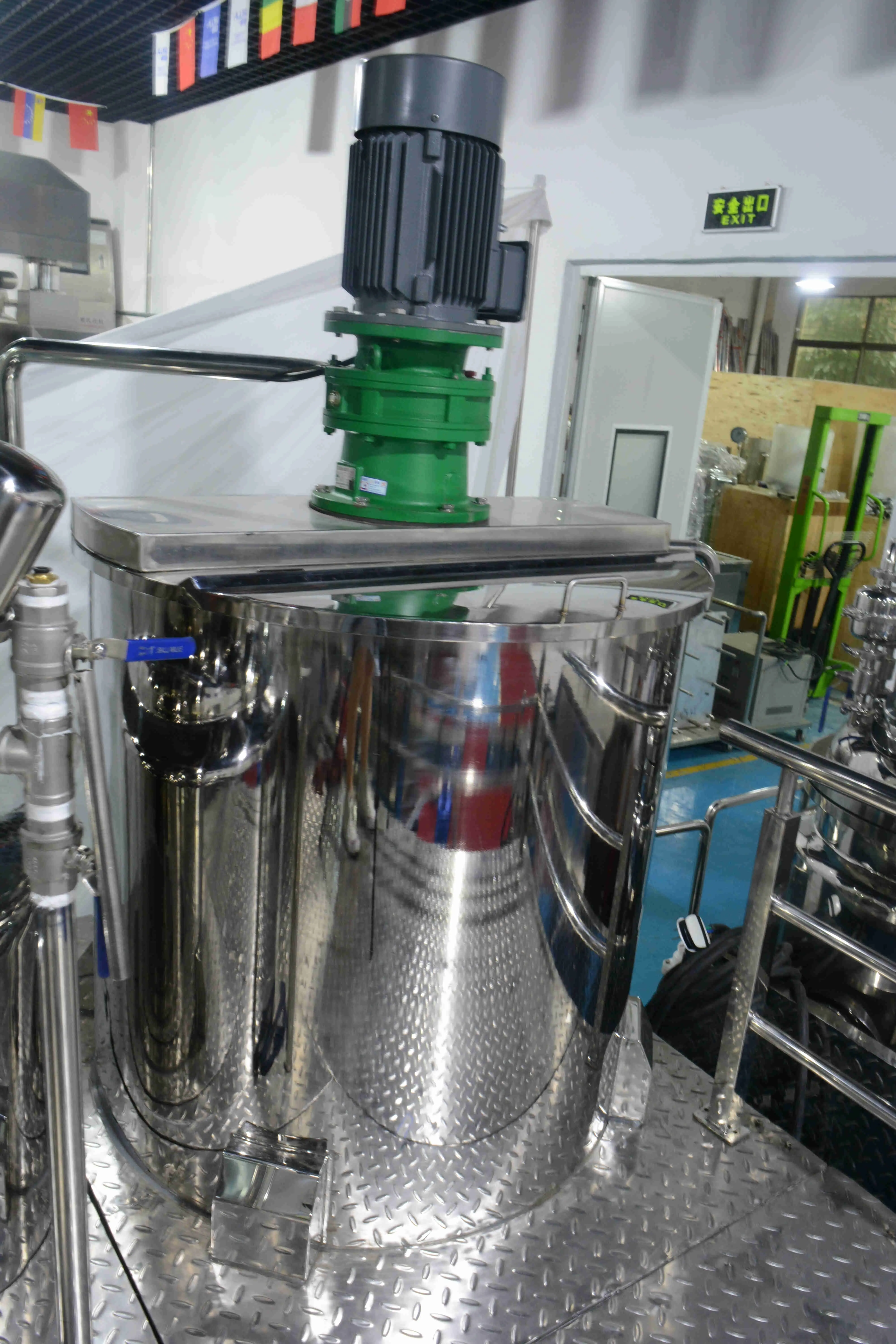Project Series-licuadora emulsora al vacío de productos químicos cosméticos, línea de producción, mezclador de vacío horizontal, agitador de doble vía
