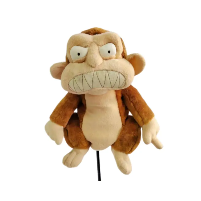 Copertura del driver della testa di golf del giocattolo della scimmia della peluche adorabile personalizzata di alta qualità